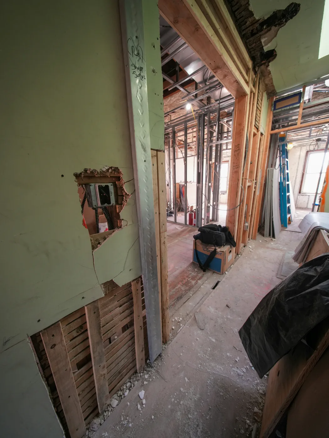 Interior renovation work in progress